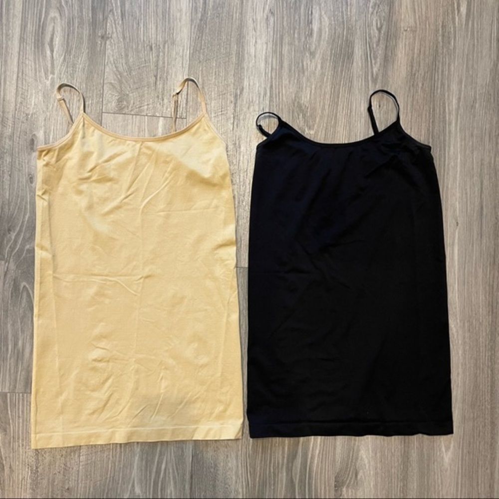 Stitchfix Maternity Cami set of 2 black and nude Size Medium